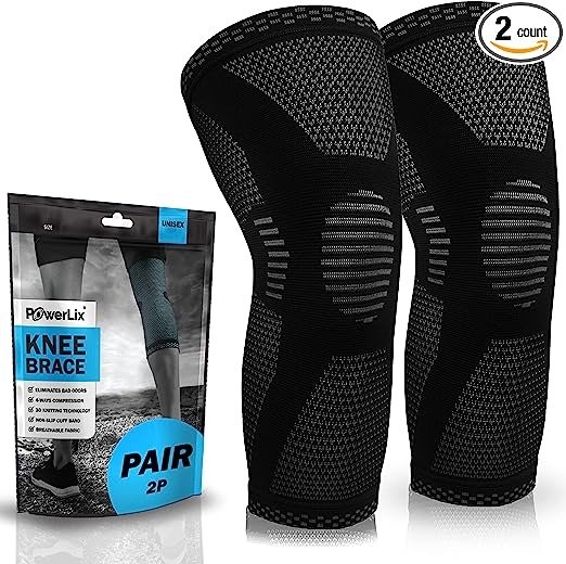 Knee Compression Sleeve - For Men & Women – Knee Support for Running, Basketball, Weightlifting, Gym, Workout, Sport