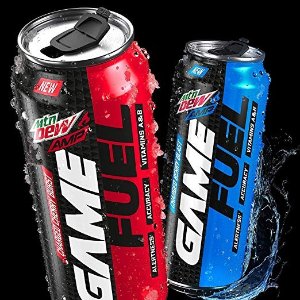 MTN DEW AMP GAME FUEL, 4 Flavor Variety Pack, 16 Ounce, 12 Cans