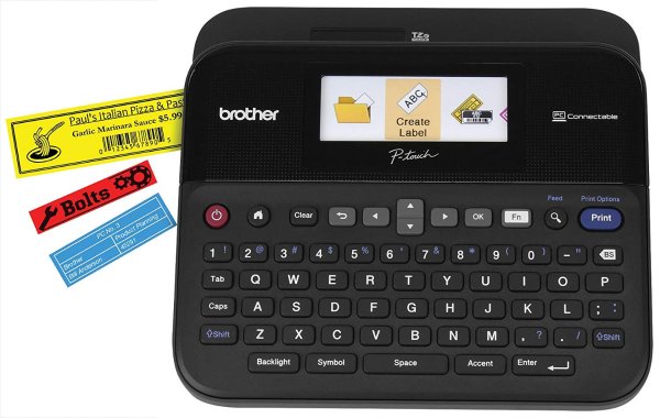Brother P-touch 高清标签打印机 可连电脑 彩色显示屏