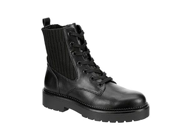 BLACK XAPPEAL Womens Hannah Lace Up Boot