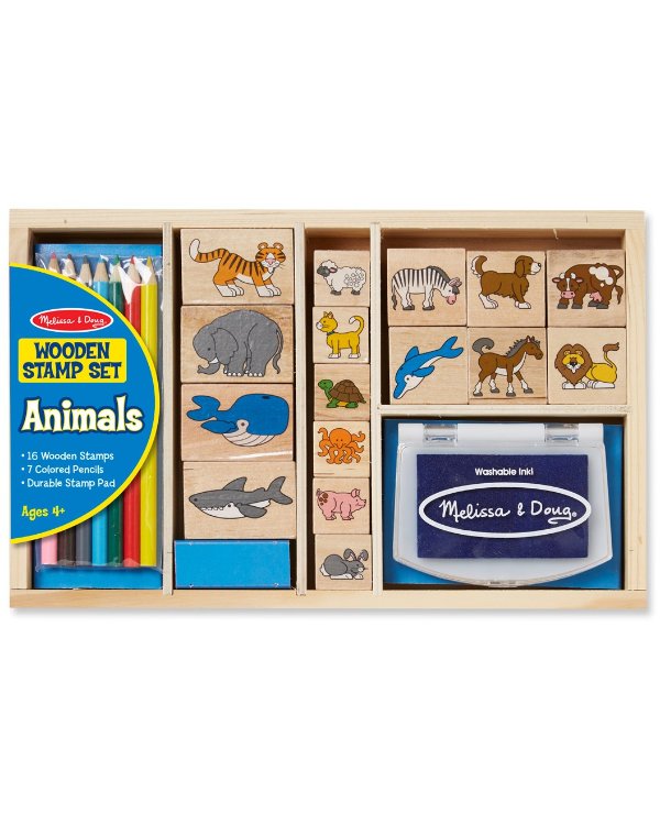 动物印章玩具及画笔