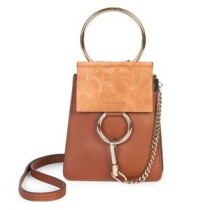 - Mini Faye Leather Bracelet Bag