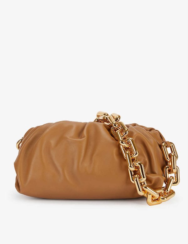 The Chain Pouch medium leather clutch bag