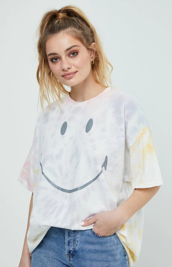 Tie Dye Smiley Face T-Shirt