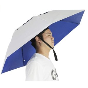 NEW-Vi 钓鱼伞帽 可折叠防晒防雨帽