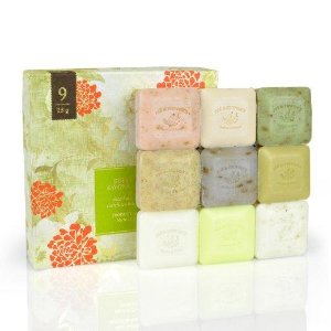 Pre De Provence Assorted Shea Butter Enriched Guest Soap Gift Set in Box - Includes Nine 25 Gram Soaps - Scented Herb