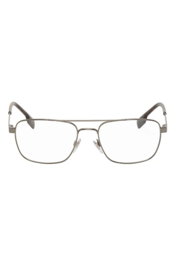 Gunmetal Rectangular Glasses