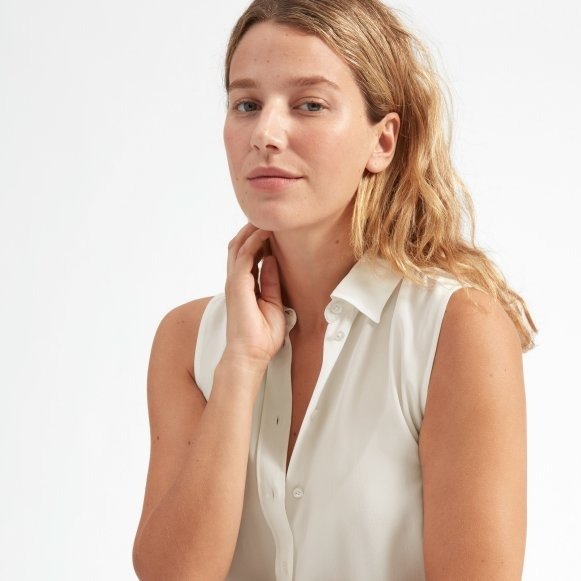 The Relaxed Silk Sleeveless