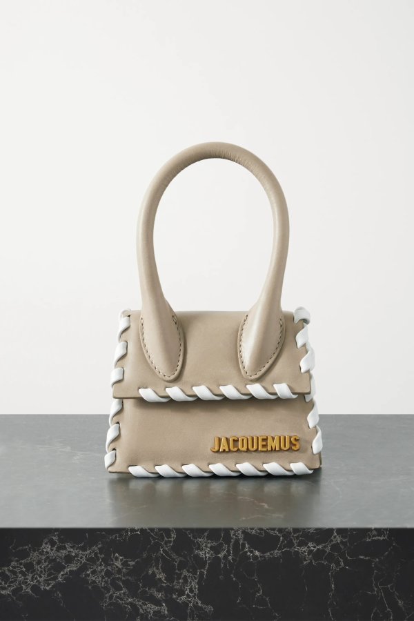Le Chiquito whipstitched leather tote