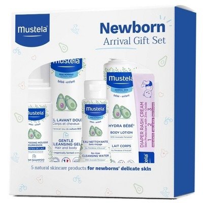 Newborn Arrival Baby Bath and Body Gift Set - 5ct