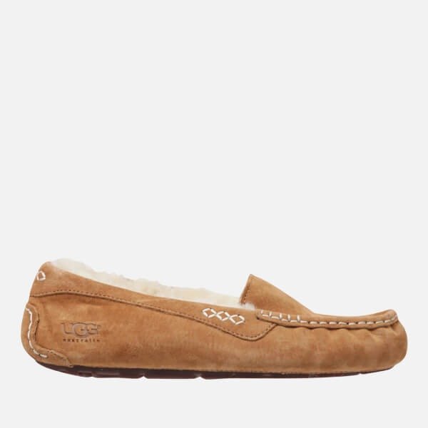 Women's Ansley Moccasin Suede Slippers - Chestnut