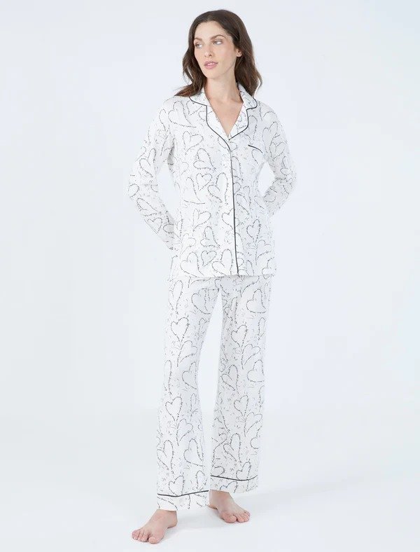 Bonnie Printed Long Sleeve Top & Pant Pajama Set