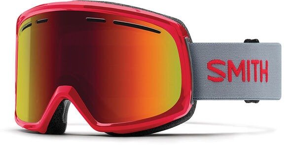 Smith Men's Range Snow Goggles Fire Frame/Red Sol-X Mirror One Size