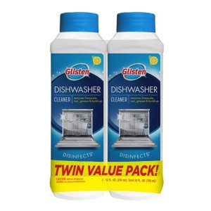 Glisten Dishwasher Cleaner and Disinfectant, 12oz., 2-Pack