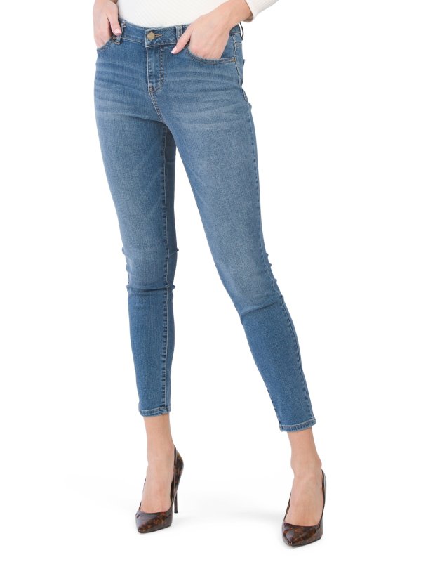 High Waist Recycle Denim Skinny Jeans