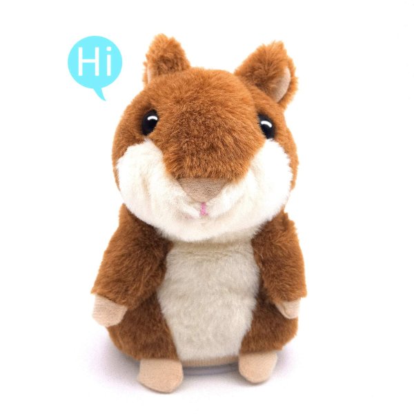 Talking Hamster, Repeats What You Say Plush Animal Toy Electronic Hamster Mouse