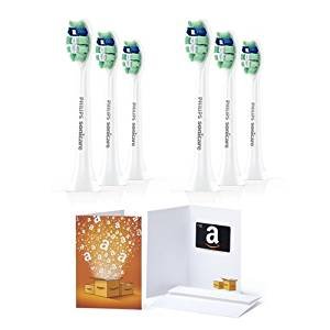 Philips Sonicare ProResults Plaque Control Toothbrush Heads (6-count) with $10 Amazon.com Gift Card