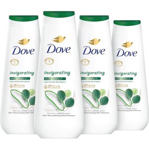 Dove Body Wash Invigorating With Aloe & Eucalyptus 4 Count