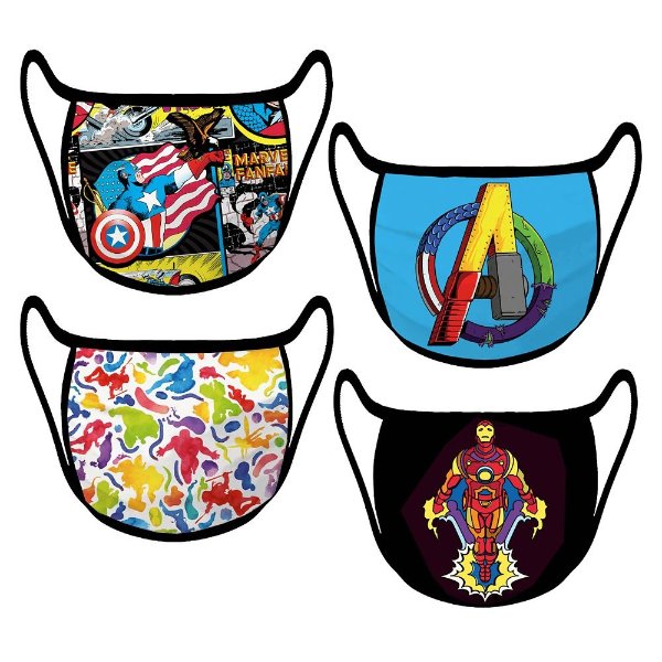 Cloth Face Masks 4-Pack – Marvel – Set 3 | shopDisney