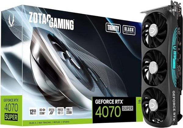  GeForce RTX 4070 Super Trinity Black Edion 显卡