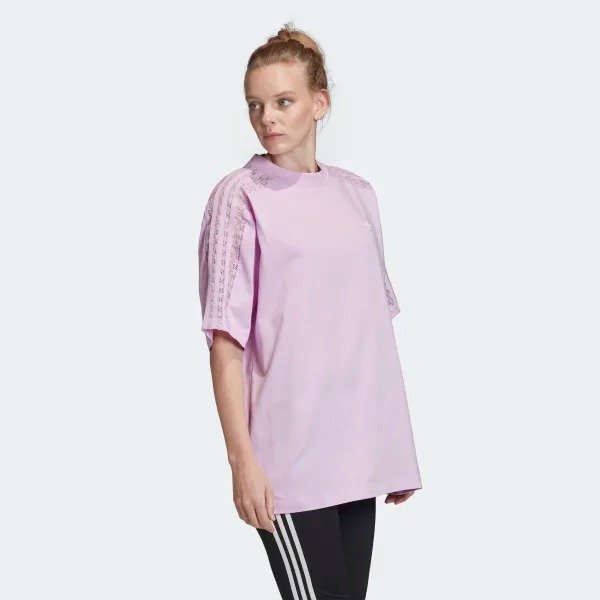 3-Stripes Lace Tee