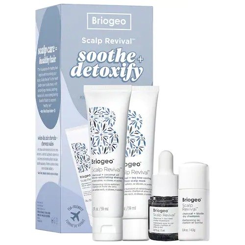 Scalp Revival™ Soothe + Detoxify Travel Set for Dry Itchy, Oily Scalp