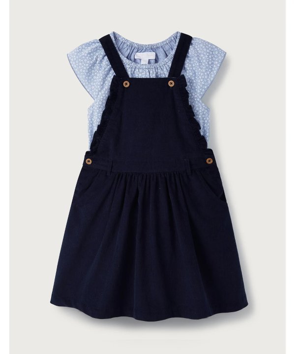 Grace Chambray Top & Pinny Set (1-6yrs) | Girls' Clothing | The White Company