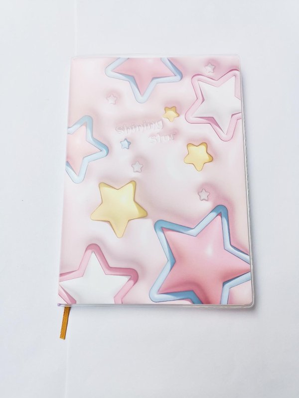 1pc A5 Size Thickened 3d Glue Cover Notebook