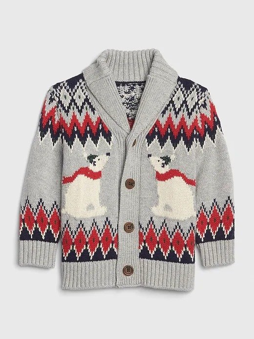 Baby Polar Bear Cardi Sweater
