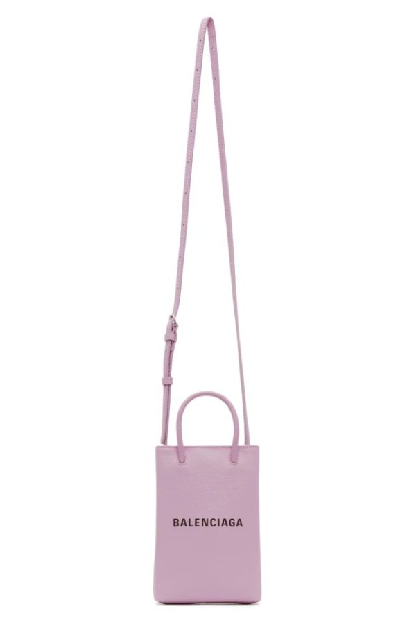 Purple Shopping Phone Holder Bag