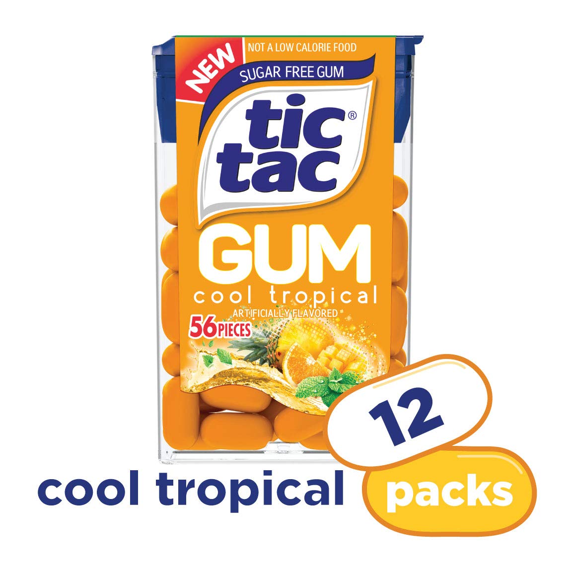 Tic Tac 无糖口香糖 清凉热带水果口味 12盒装