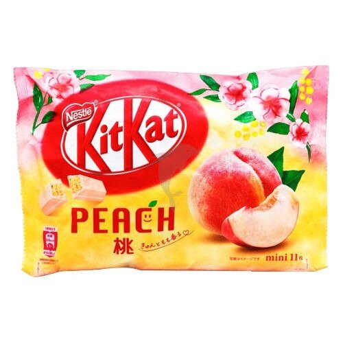 日本雀巢Nestle KitKat水蜜桃威化饼干 127.6g
