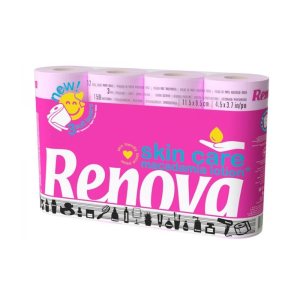 Renova 坚果油粉色卫生纸热卖