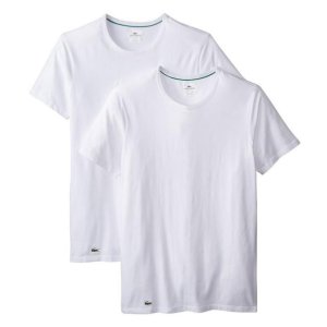 Lacoste Men's Cotton Stretch Crew-Neck T-Shirt (Pack of Two)