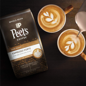 Peet's Coffee Espresso Forte, Dark Espresso Roast Whole Bean Coffee, 32 Ounce
