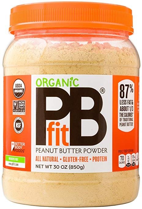 All-Natural Organic Peanut Butter Powder, Powdered Peanut Spread from Real Roasted Pressed Peanuts, 8g of Protein (30 oz.)