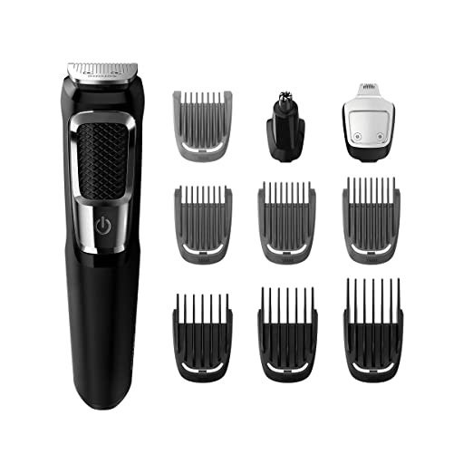 norelco all-in-one turbo-powered multigroom beard nose ear trimmer & shaver with 13 attachments