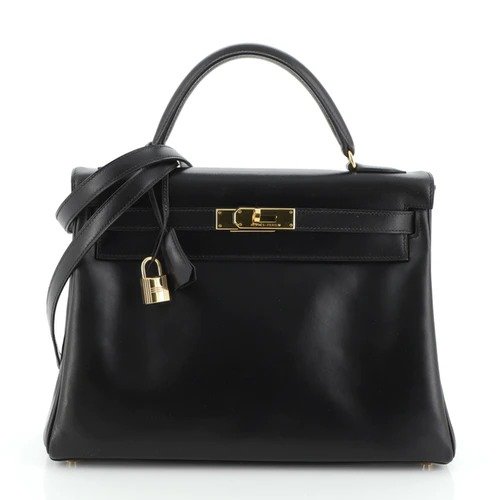 Kelly 32 leather handbag 7 Hermes