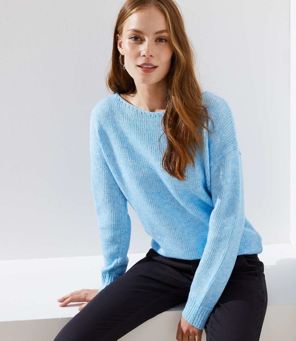 Cable Back Sweater | LOFT