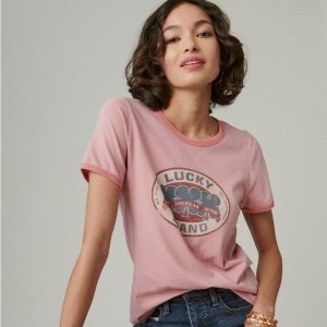 All For $9.9Lucky Brand Jeans Graphic T Sale