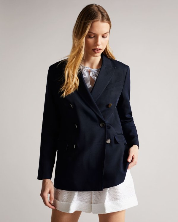 Arval Oversized Blazer With Peaked Lapel