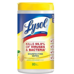 补货：Lysol 消毒湿巾 80片