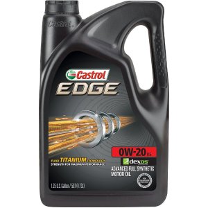 Castrol EDGE 0W-20 Full Synthetic Motor Oil, 5 Quart