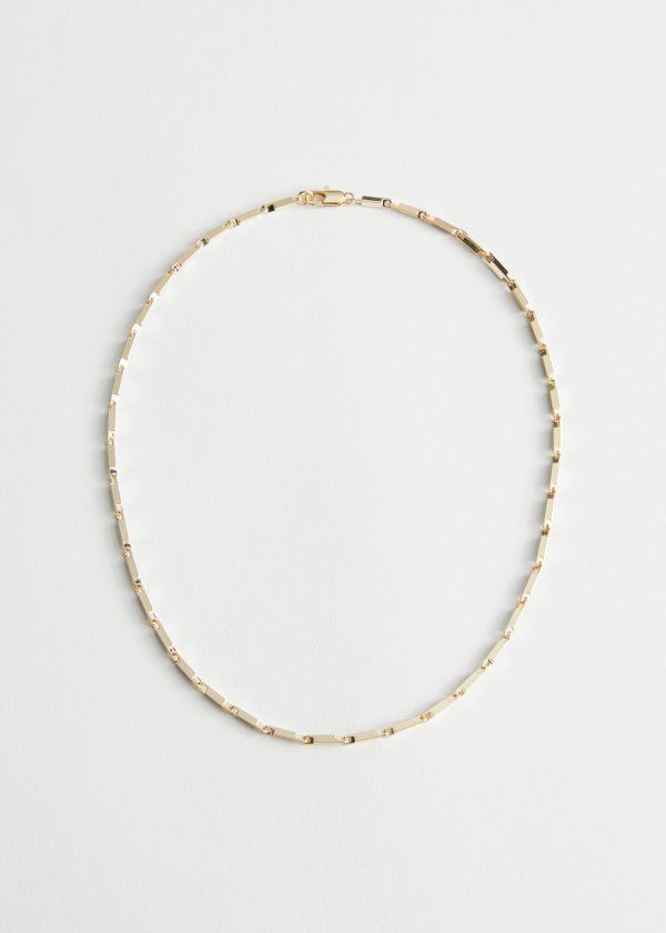 Squared Link Chain Necklace