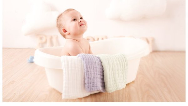 【自营】Purcotton/全棉时代纱布浴巾纯棉宝宝儿童盖毯95*95cm