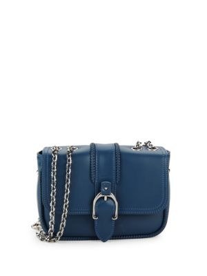 Chained Leather Crossbody Bag