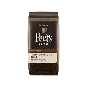 Peet's Coffee Peetnik Pack, Major Dickason's Blend, Dark Roast, Ground, 20oz. Bag
