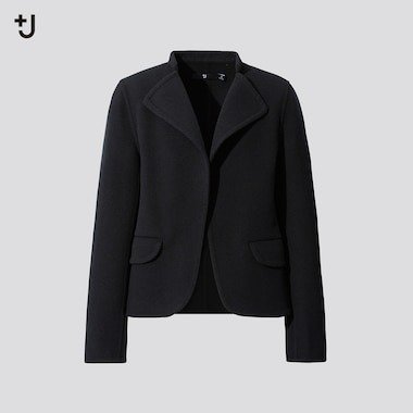 WOMEN +J DOUBLE FACE STAND COLLAR JACKET