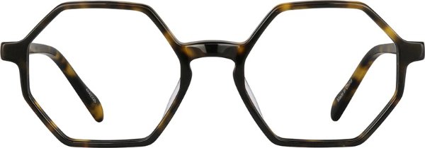 Tortoiseshell Geometric Glasses #4442225 | Zenni Optical Eyeglasses
