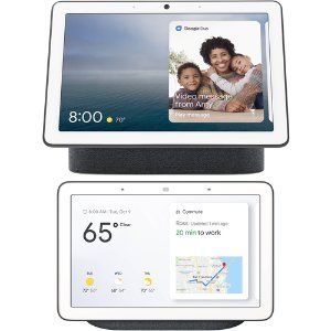 Google Nest Hub Max Smart Display + Nest Home Hub Charcoal Bundle